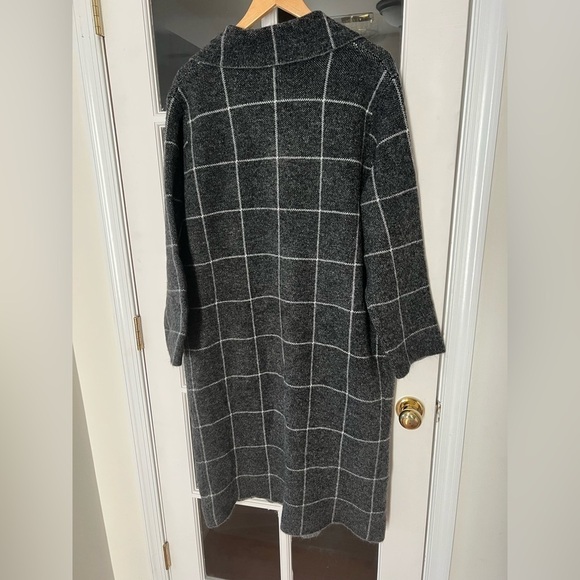 Anthropologie Solenne Windowpane Sweater/Jacket - Size L - Picture 4 of 8